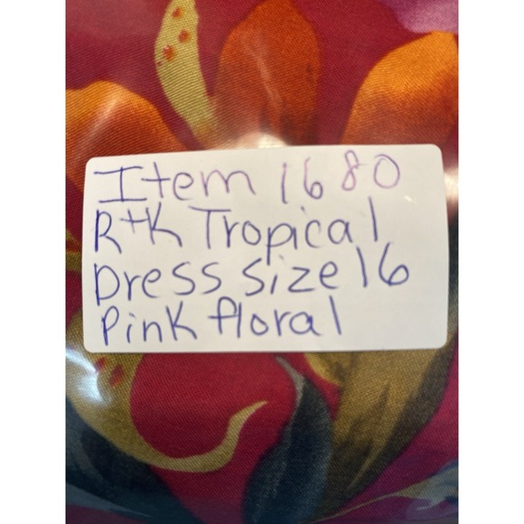 Vintage R&K Originals Womens Sundress Size 16 Floral Hawaii Tropical Beach VACA - Picture 14 of 15